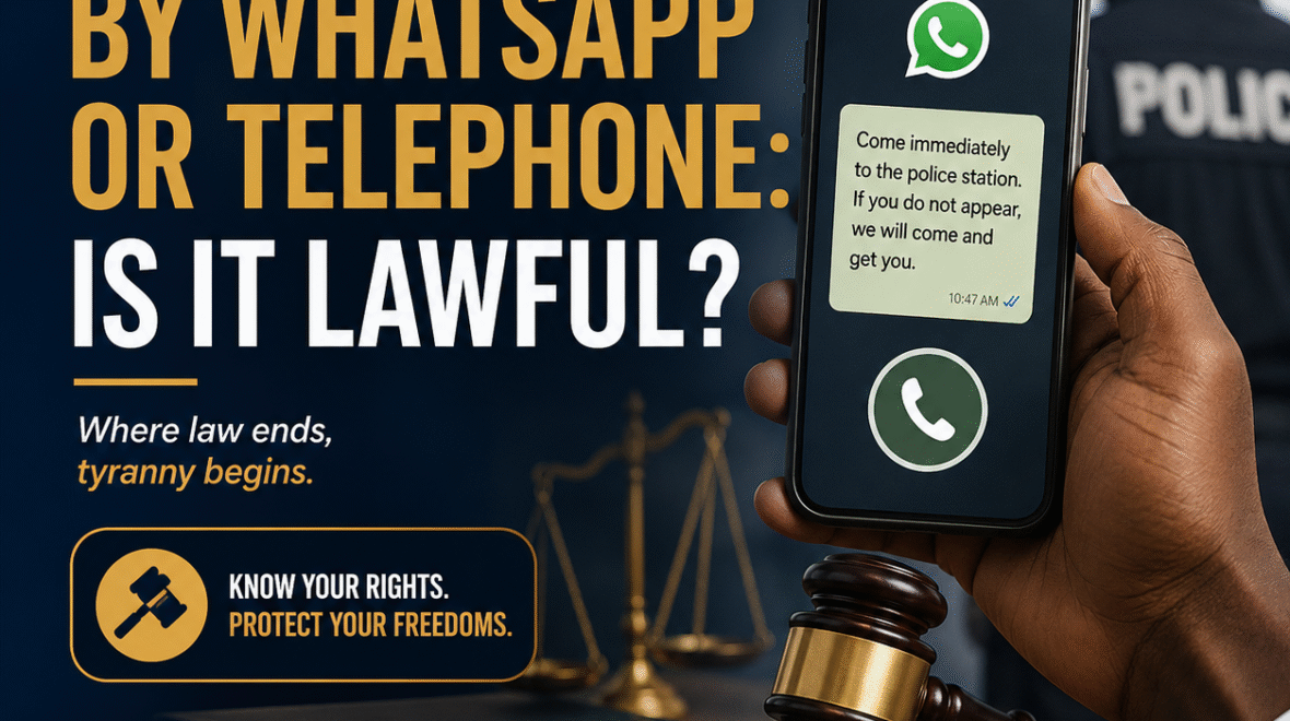 SUMMONS BY WHATSAPP OR TELEPHONE: IS IT LAWFUL?