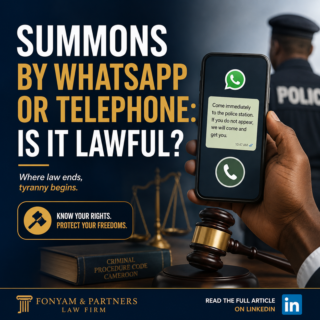 SUMMONS BY WHATSAPP OR TELEPHONE: IS IT LAWFUL?