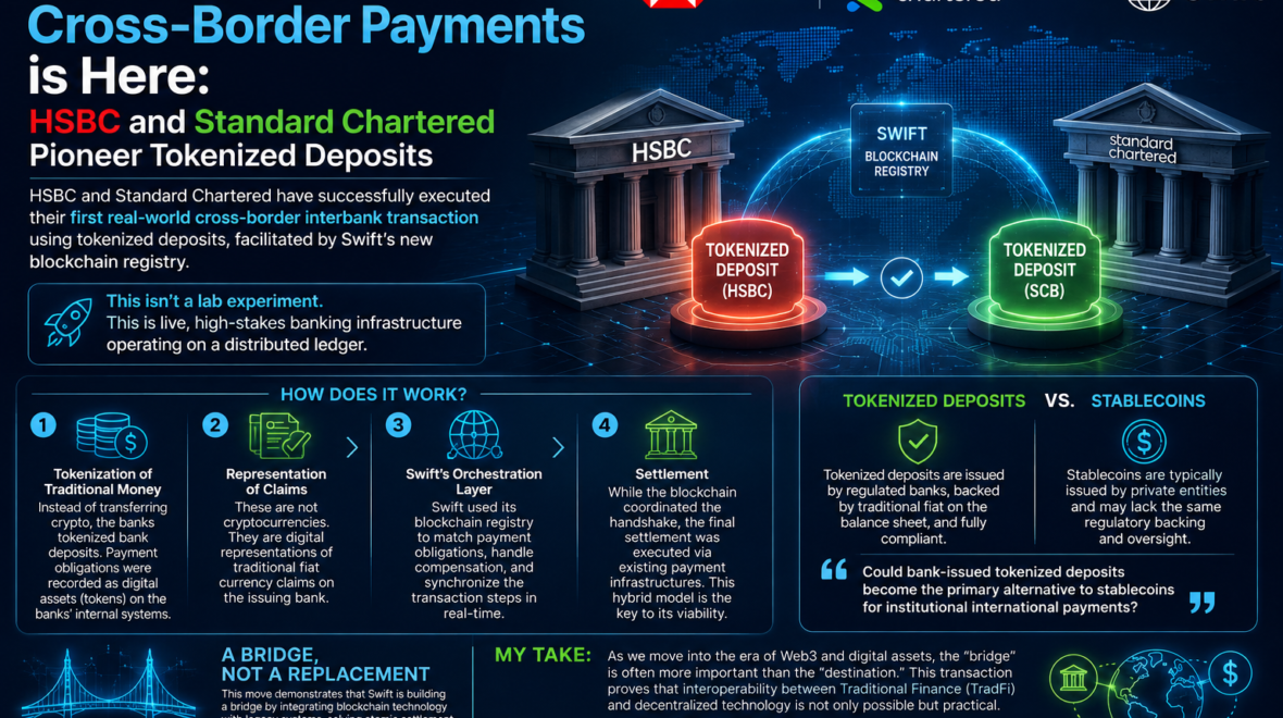 The Future of Cross-Border Payments is Here: HSBC and Standard Chartered Pioneer Tokenized Deposits